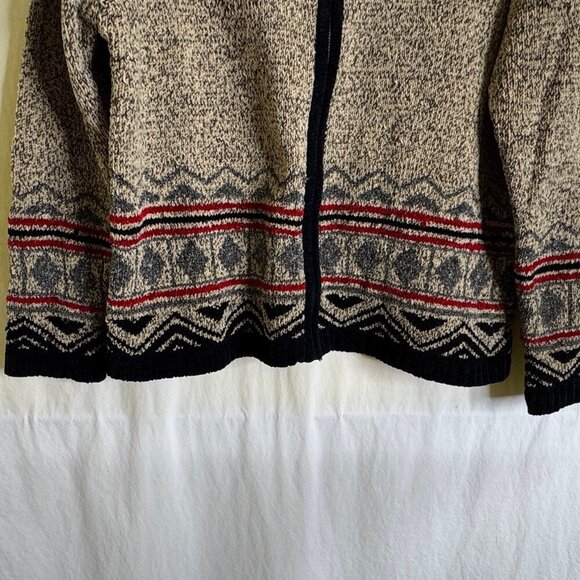 Vintage 80s Erika Classics Full Zip Knit Sweater Cardigan Women Size's Large - Picture 3 of 8